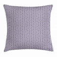 thumbnail image 1 of Vintage Throw Pillow Cushion Cover, Ornamental Swirls and Stars in Rhombuses Pastel Colored Illustration, Decorative Square Accent Pillow Case, 20 X 20 Inches, Lilac Purple Dark Purple, by Ambesonne, 1 of 2