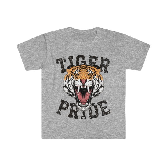 Vintage Tiger Mascot School Spirit T-shirt Tiger Lover Mom Shirt Gift Tee S-3XL