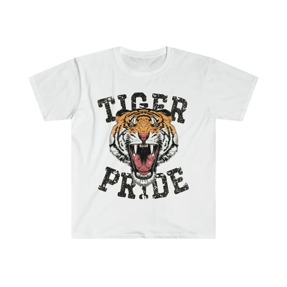 Vintage Tiger Mascot School Spirit T-shirt Tiger Lover Mom Shirt Gift Tee S-3XL