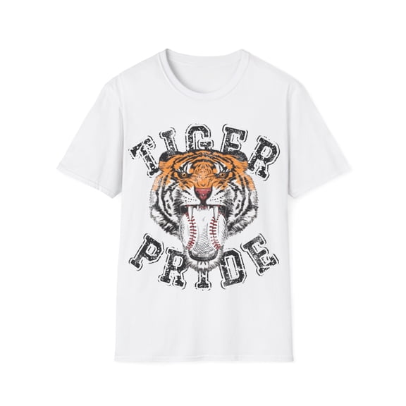 Vintage Tigers Mascot Baseball T-shirt Retro Sports Tiger Lover Shirt S-3XL