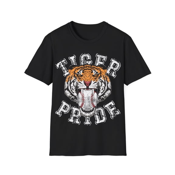 Vintage Tigers Mascot Baseball T-shirt Retro Sports Tiger Lover Shirt S-3XL