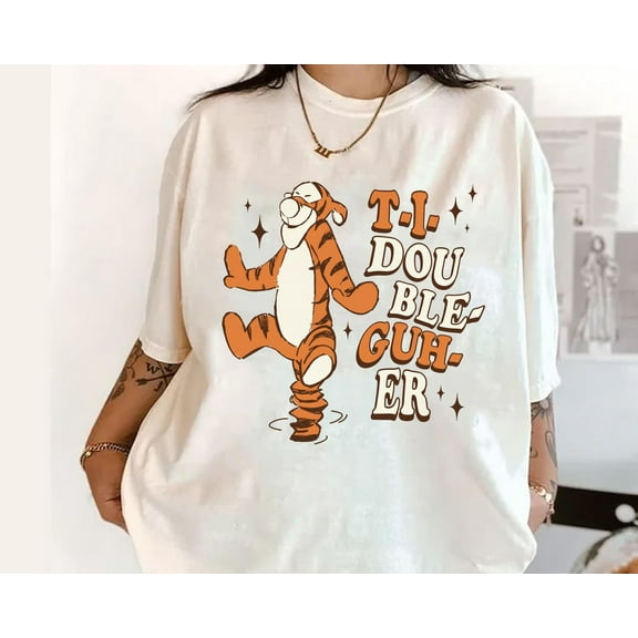 Vintage Tigger Spells Name Comfort Colors T-Shirt, Tigger Sketch Art, Winne The Pooh Disney Shirt, Disneyland Trip