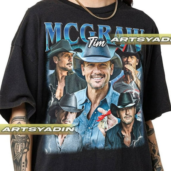 Vintage Tim McGraw Unisex T-Shirt Black Color Gift For Fan
