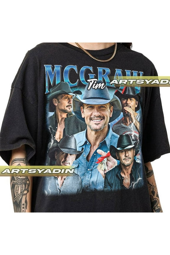 Vintage Tim McGraw Unisex T-Shirt Black Color Gift For Fan