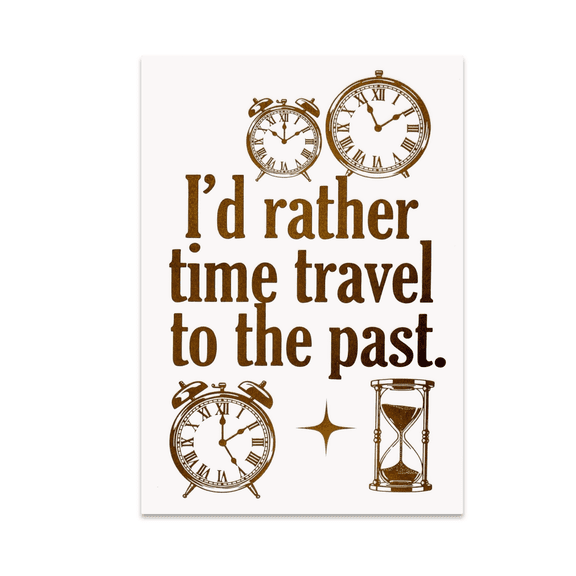 Vintage Time Travel Art - History Buff - 13x19 Poster Print