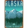 Vintage Tin Sign Alaska Metal Wall Panel Retro Art Decoration Retro