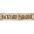 thumbnail image 1 of Vintage Tin Sign Retro Metal Wall Decor Backyard Paradise Rustic Aluminum Plaque for Home,Bar,Kitchen,Garage,Man Cave 4x16 Inch, 1 of 6