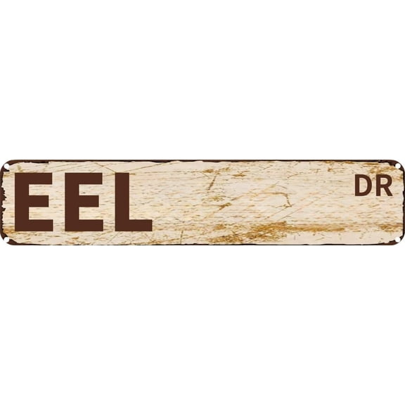 Vintage Tin Sign Retro Metal Wall Decor EEL DR Rustic Aluminum Plaque for Home,Bar,Kitchen,Garage,Man Cave 4x16 Inch