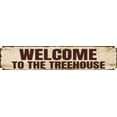 thumbnail image 1 of Vintage Tin Sign Retro Metal Wall Decor Welcome to the Treehouse Rustic Aluminum Plaque for Home,Bar,Kitchen,Garage,Man Cave 4x16 Inch, 1 of 6