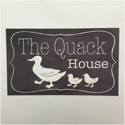 Vintage Tin Sign The Quack House Retro Art Wall Decoration for Home Club Cabin Garage Store Bar Farm 12" X 8"