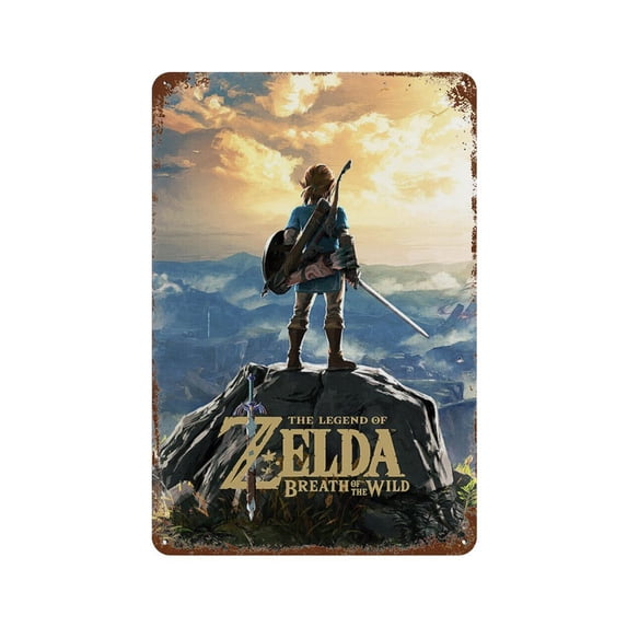 Vintage Tin Signs The Legend of Zelda Retro Metal Sign Retro Garage Poster Bar Wall Sign Vintage Pub Sign Home Wall Decor 8x12 Inch