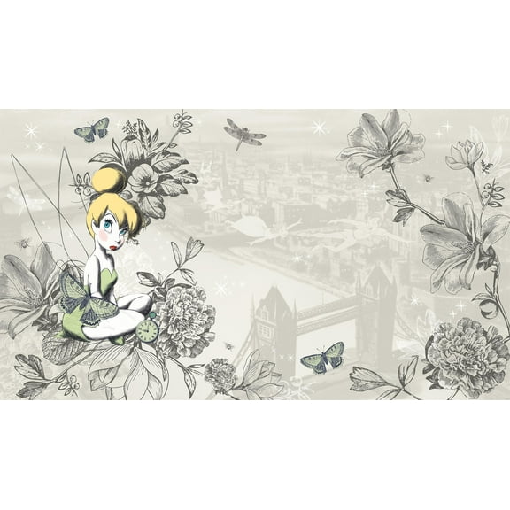Vintage Tinker Bell XL Spray and Stick Wallpaper Mural