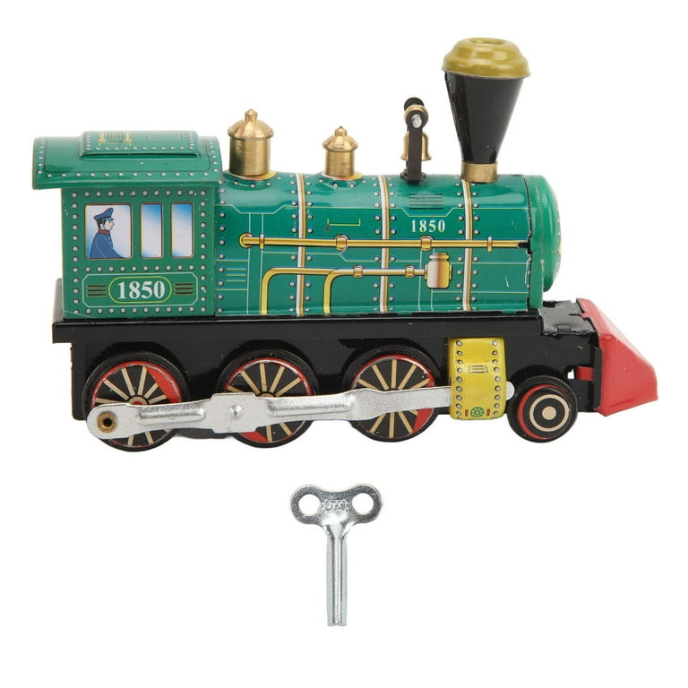 Vintage metal toy train on sale