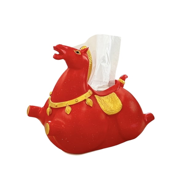 Vintage Tissue Box Cover Ceramic Tissue Box Chinese Style Desktop Decorations Creative Housewarming Gift Home Kitchen Office Decoration