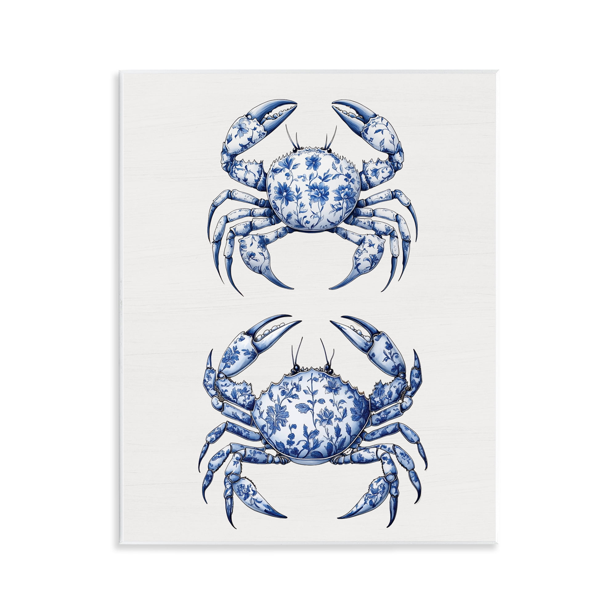 Vintage Toile Crabs Wall Plaque Art, design by Lettered and Lined