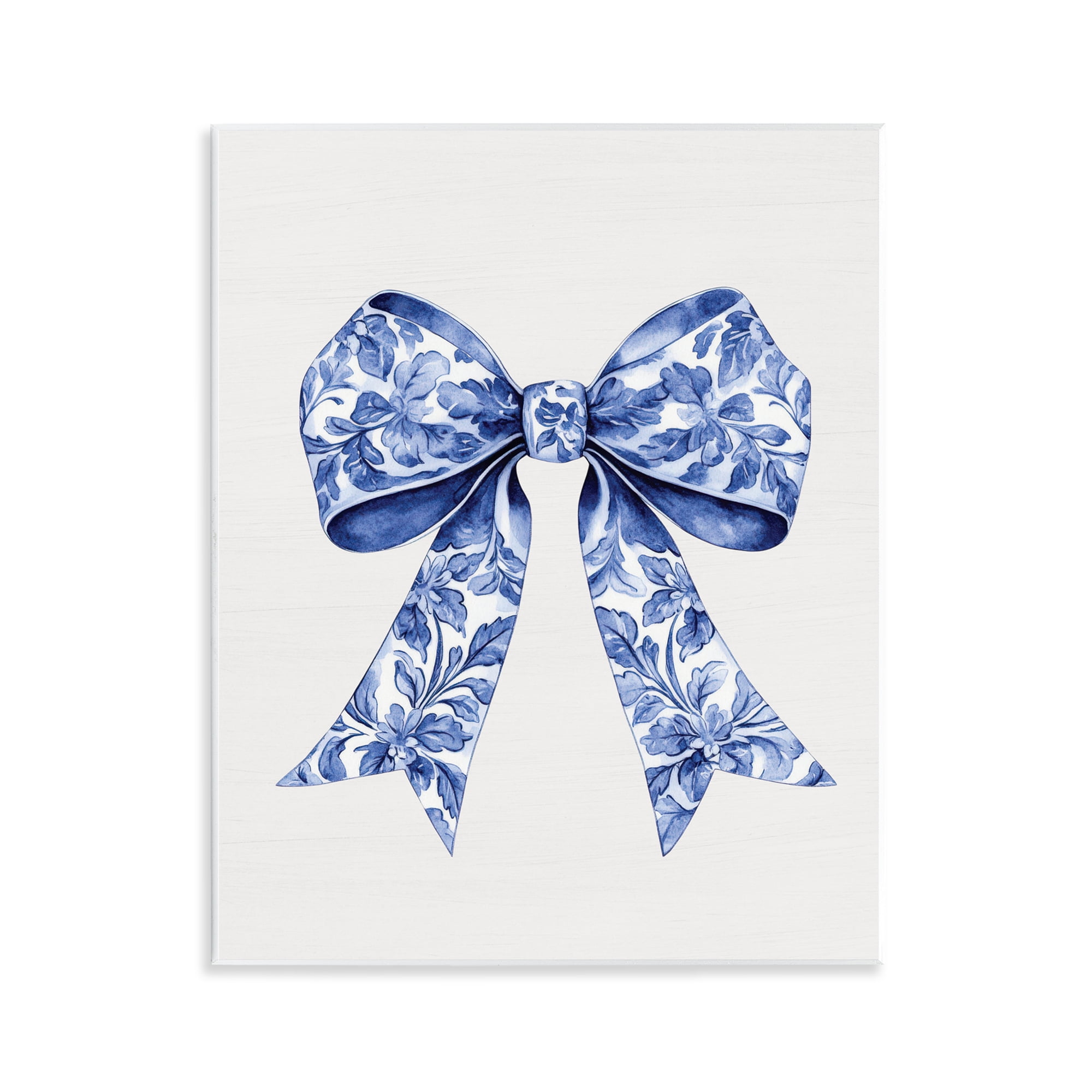 Vintage Toile Flower Ribbon Wall Plaque Art, design by Lettered and Lined