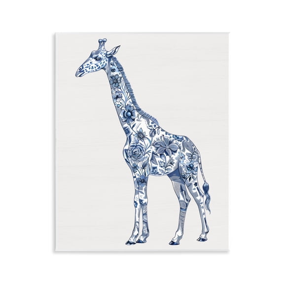Vintage Toile Giraffe Wall Plaque Art, design by Lettered and Lined