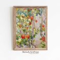 Sea Drawinds Vintage Tomato Impressionist Garden Wall Art, Antique Still Life ...