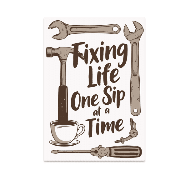 Vintage Tools Wall Decor - DIY Enthusiast - 13x19 Poster Print
