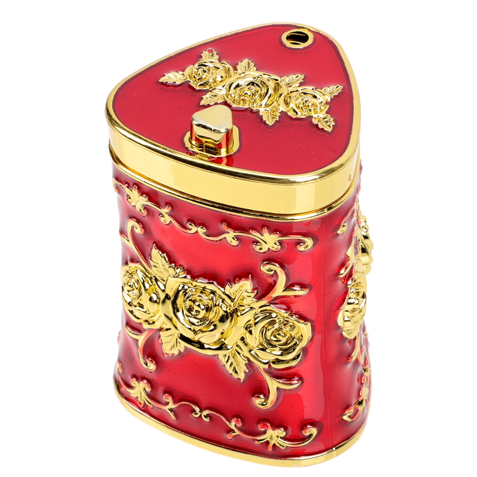 Vintage Toothpick Dispenser Rose Embossed Toothpick Boxes Decorative Fruit Picks Container for