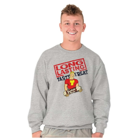 Vintage Tootsie Roll Advertisement Men Big & Tall Sweatshirt Brisco Brands 2X