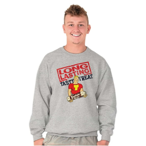 Vintage Tootsie Roll Advertisement Men's Crewneck Sweatshirt Brisco Brands M