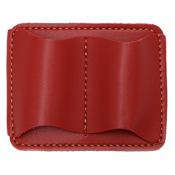 Vintage Top Grain Leather Pen Holder, Handmade for Traveler's Notebook, Pen Loop with Stainless Steel Clip, PU