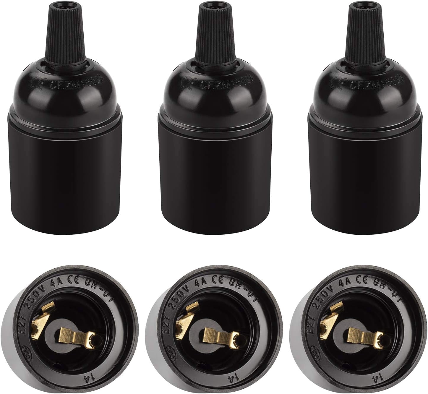Pvc Bulb Socket Vintage Touch Home Decor, E27 E26 Light Socket, Phenolic Plastic Screw ...
