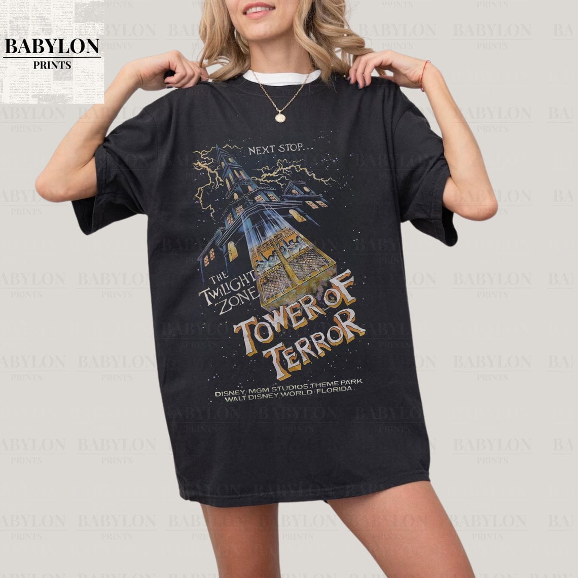 Vintage Tower Of Terror Comfort Colors T-Shirt, Disney Rides Shirt