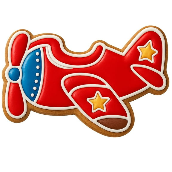 Vintage Toy Airplane Cookie Cutter - 4x2.5" Fun Creative Baking Tool