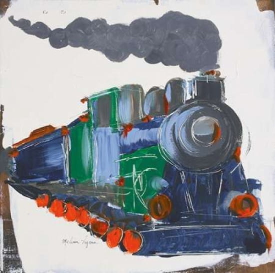 Vintage Train Canvas Art - Melissa Lyons (24 x 24)