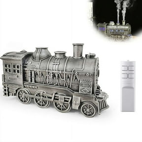 Vintage Train Essential Oil Diffuser, 300ml Cool Mist Humidifier with Dual Mist Modes & 2-Color LED, Aromatherapy for Home Office Gift