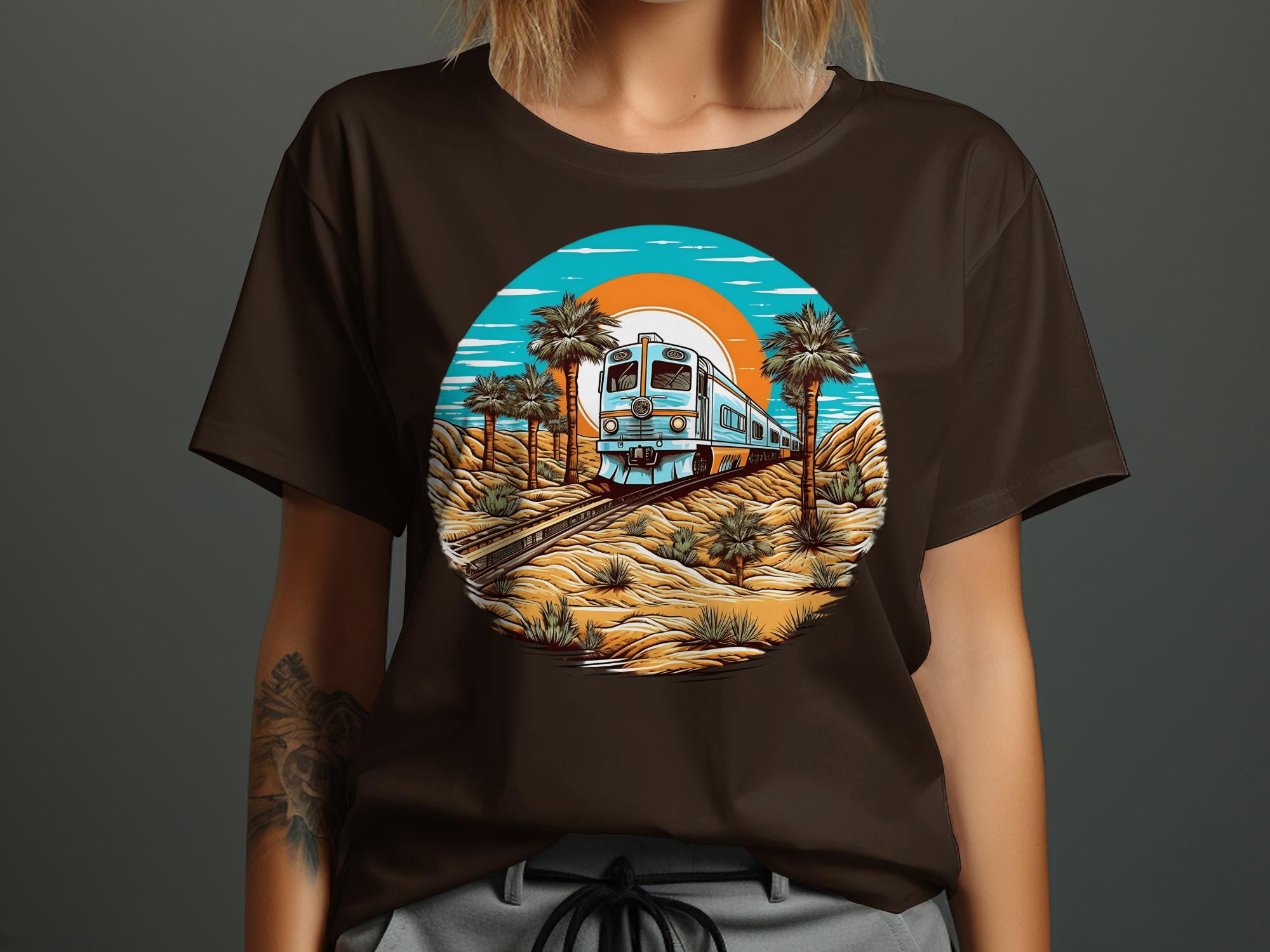 Vintage WRANGLER Wrapid Transit Train T-Shirt Mens S M
