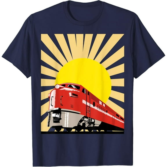 Vintage Train Shirt - Diesel Locomotive Shirt T-Shirt men and women can wear, black, white, gifts