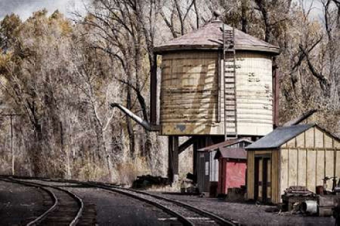 Vintage Train Yard I Canvas Art - Kathy Mahan (24 x 36)