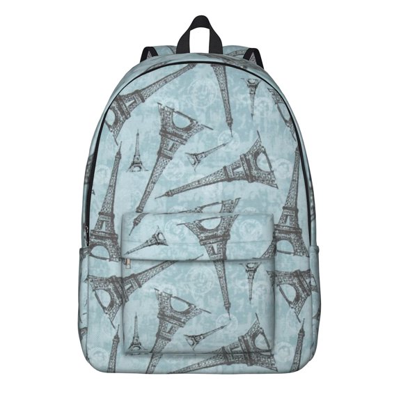 Vintage Travel Adventure Backpack for Women, Paris Holiday Trip School Bookbag, Elegant Girly Journey Airplane Daypack