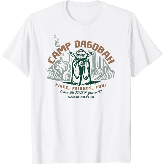 Vintage Travel Vacation Camp Dagobah Yoda Learn the Force T-Shirt S-5XL - Trending Birrthday Tee Gifts Vintage Tee -Birthday Gifts