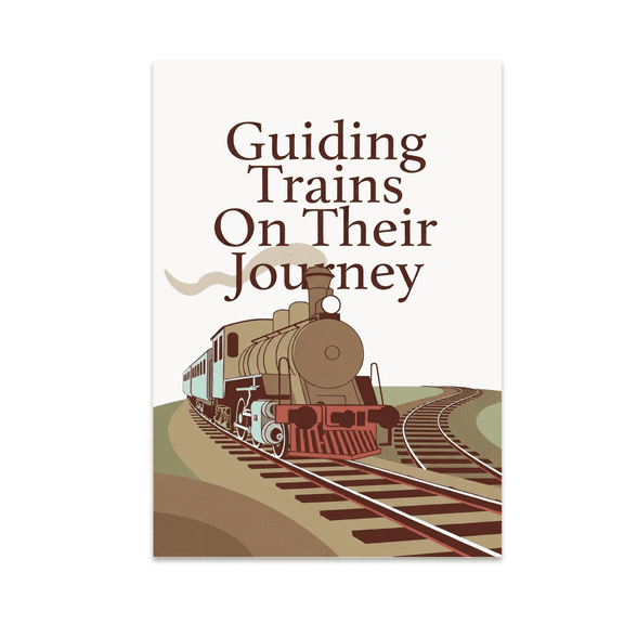 Vintage Travel Wall Art - Train Enthusiast - 13x19 Poster Print