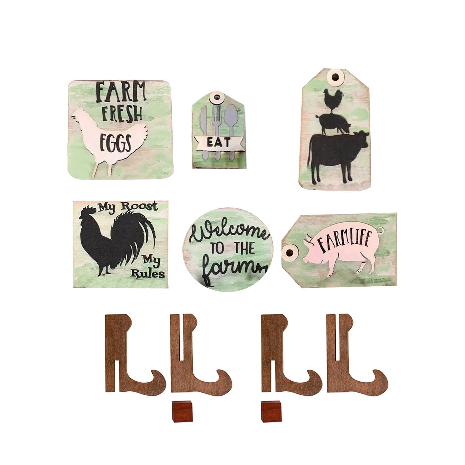 Vintage Tray Set Signs for Kitchen Outdoor Tray Decorative Tier Stand ...