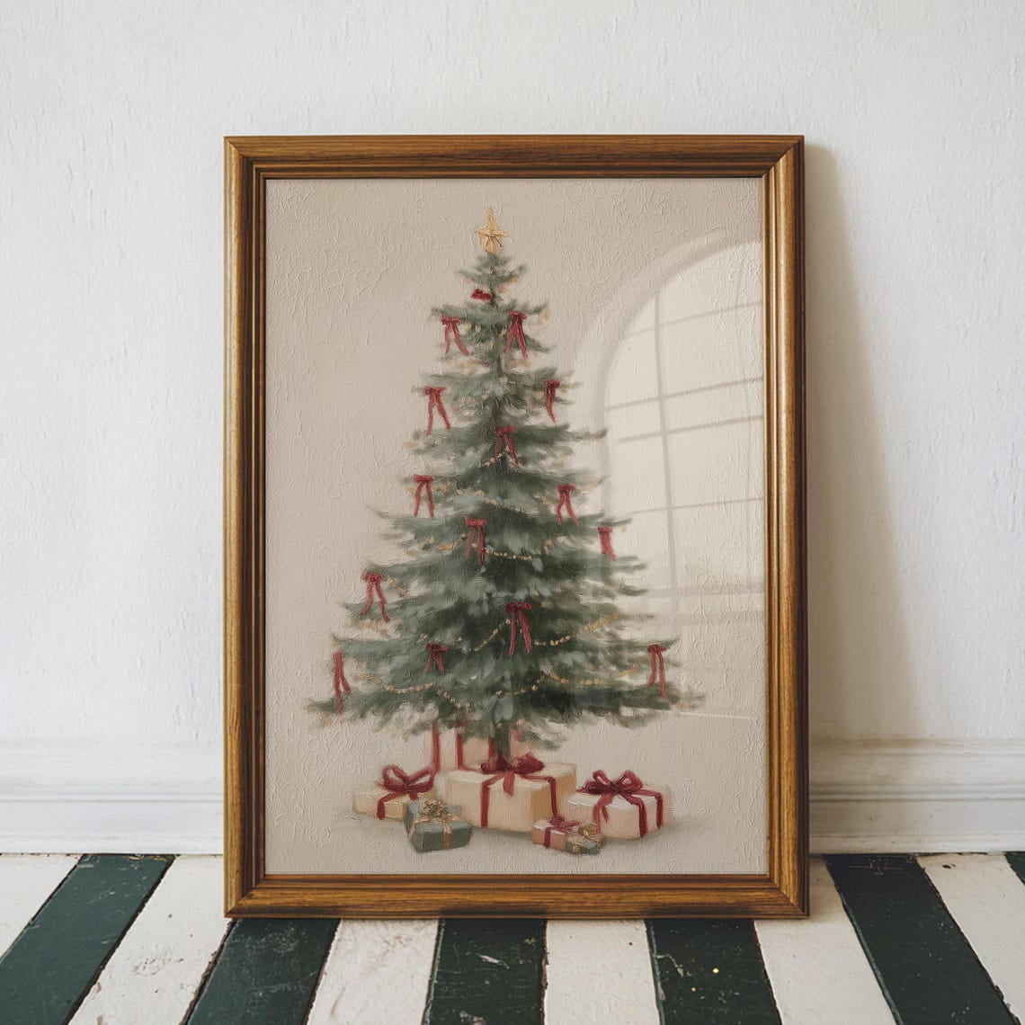 Vintage Tree Poster Or : Wall Art, Home Decor, Unframed Canvas Size ...