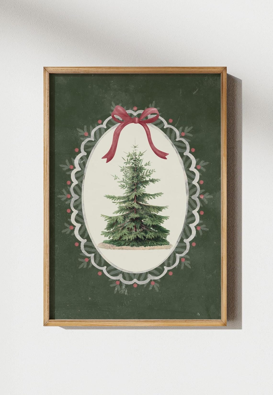 Vintage Tree Poster – Rusticfarmhouse Wall Art, Unframed Canvas Size ...