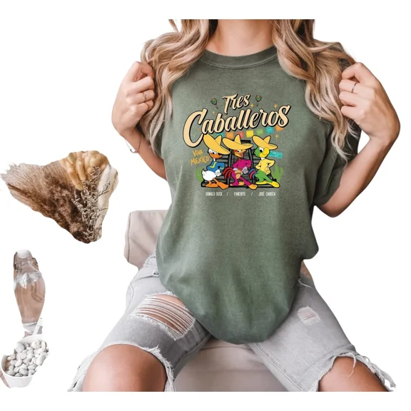 Vintage Tres Caballeros Shirt The Three Amigos Cinco de Mayo Shirts Best S-5XL - Trending Birrthday Tee Gifts Vintage Tee -Birthday Gifts