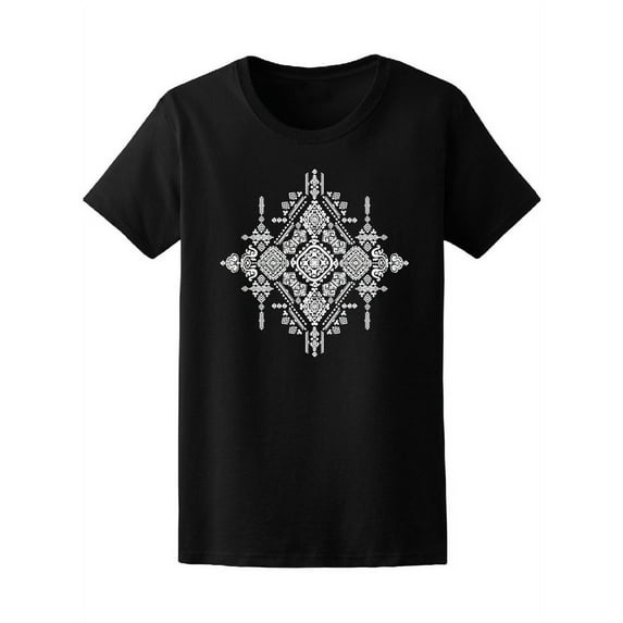 Vintage Tribal Aztec Patterns T-Shirt Women -Image by Shutterstock, Female XX-Large