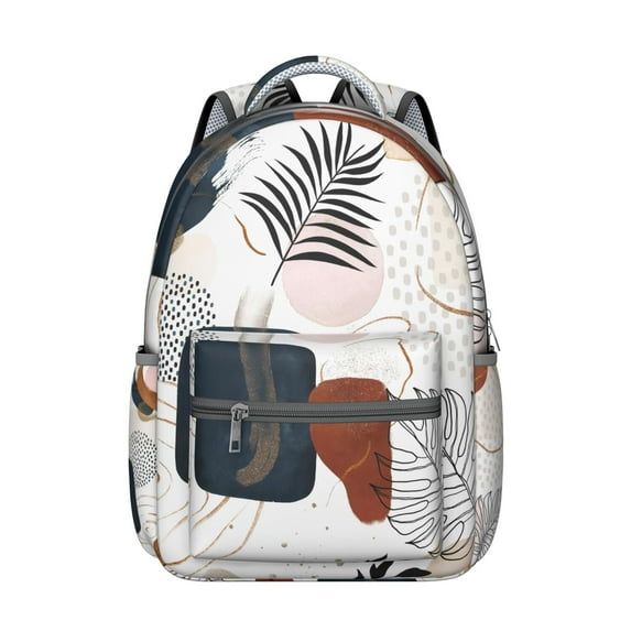 "Vintage Tribal Laptop Backpack - Boho 17” Spacious Bag, Durable Fabric, Roomy Pockets for Books, Tech & School Supplies"