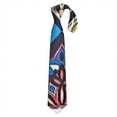 thumbnail image 1 of Vintage Tribal Patterns Men's Necktie - Rustic Satin Formal Tie for Weddings, 1 of 4