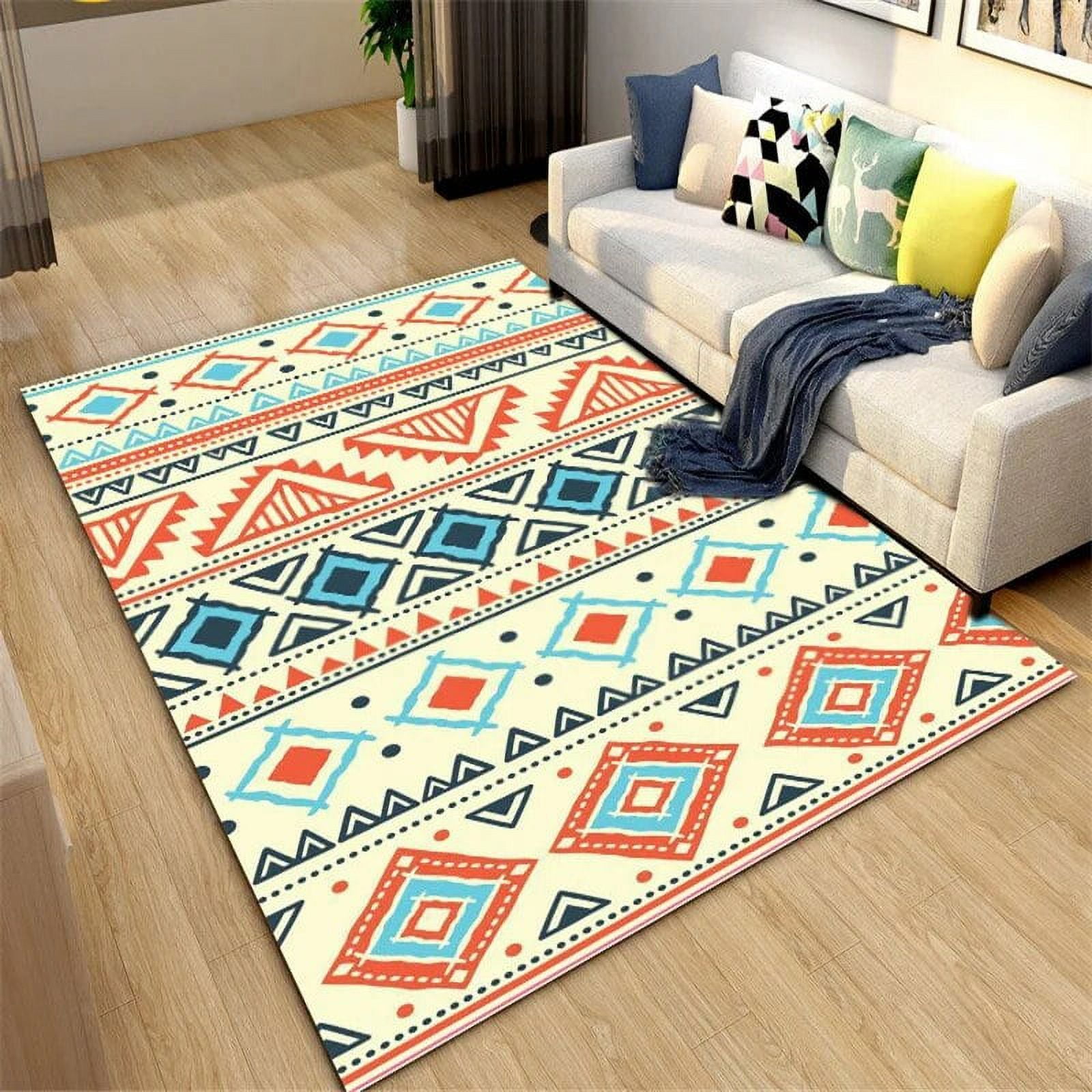 Vintage Tribal Print Rug Living Room Sofa Carpet Kids Bedroom Floor Mat ...