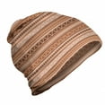 thumbnail image 1 of Vintage Tribal Unisex Beanie, Rounds and Triangles, Hiking Outdoors, Rust Peach, by Ambesonne, 1 of 1