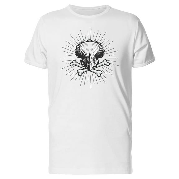 Vintage Triceratops Dinosaur T-Shirt Men -Image by Shutterstock, Male Small