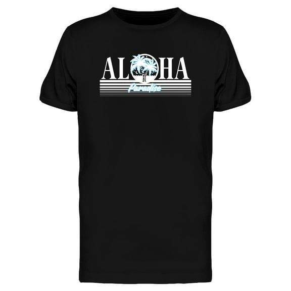 Vintage Tropical Aloha Paradise T-Shirt Men -Image by Shutterstock, Male Small