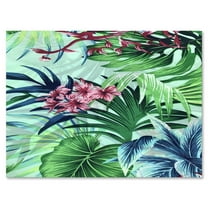 Vintage Tropical Flowers VI 8 in x 12 in Painting Canvas Art Print, by Designart